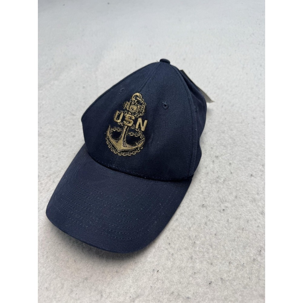 US Honor Hat Cap Mens One Size Blue USN Anchor Embroidered Adjustable USA
